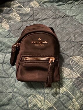 kate spade Black Mini Belt Bag with Gold Hardware